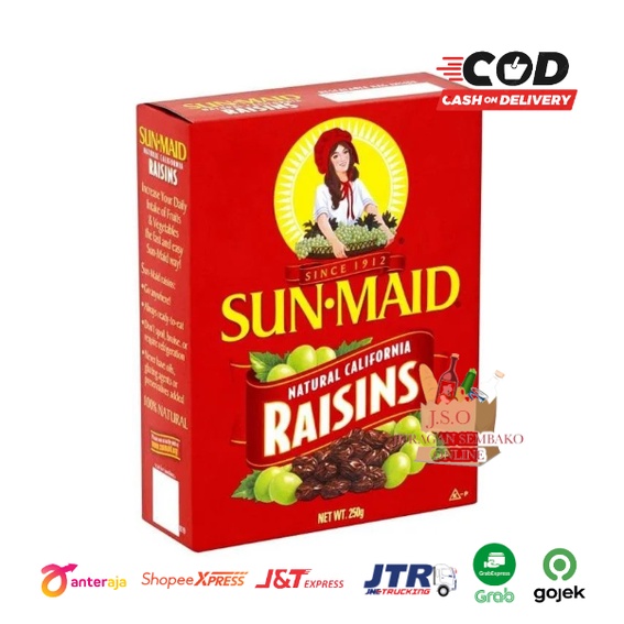 sunmaid raisin 250gr / anggur kering / kismis sunmaid