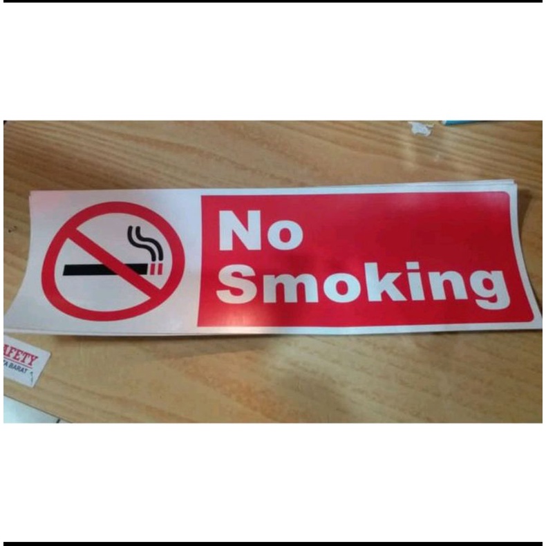 

SIGN STIKER NO SMOKING UK 10X30CM