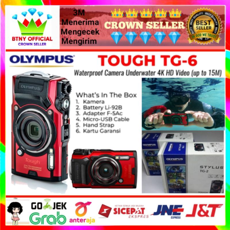 Olympus Tough TG6 Digital Camera Waterproof TG 6 Underwater Adventure