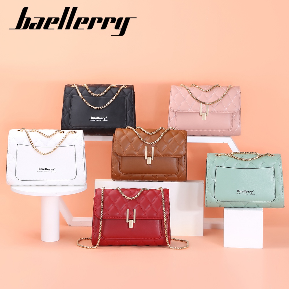 BAELLERRY N3240 Tas Selempang Wanita Bahan Kulit PU Leather Premium WATCHKITE WKOS