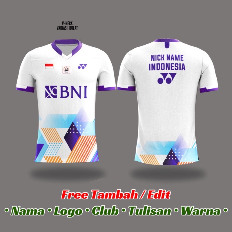 Baju Kaos Jersey Bulutangkis Badminton Custom Dryfit Premium | NEW YONEX