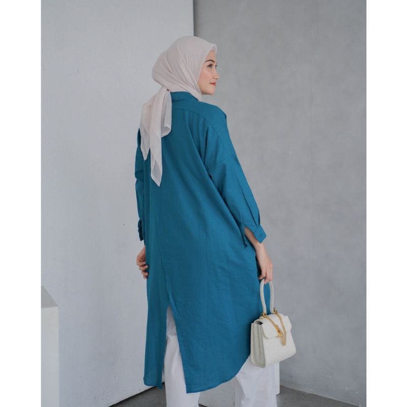 Kemeja Wanita Linen / Dwyne Tunik