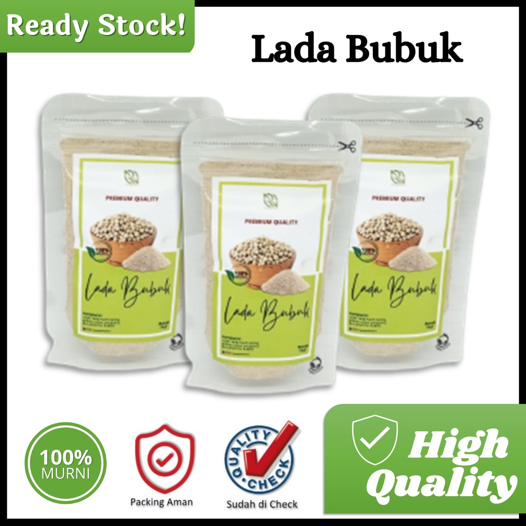 

[ COD ] Merica / Lada Putih Bubuk / Ground White Pepper / Rempah / JSR 100% PREMIUM QUALITY / RimpangNusantara
