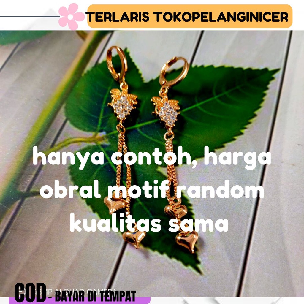 LAGI OBRAL Anting Xuping Korea Panjang Cantik Mewah Tokopelanginicer