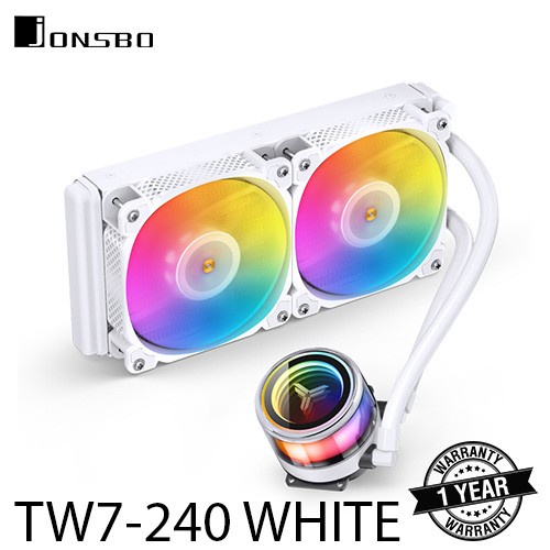 JONSBO TW7-240 WHITE ARGB LIQUID COOLING CPU AIO