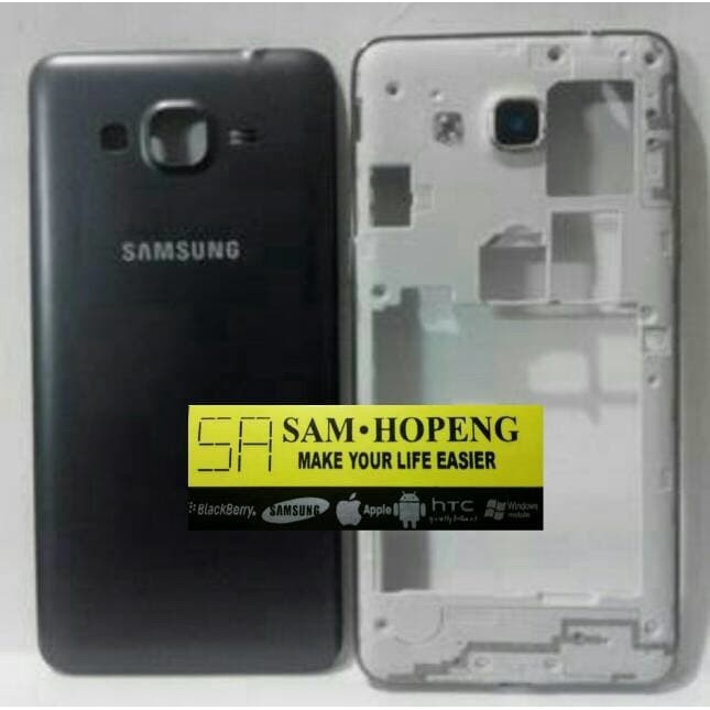 Samsung Grand Prime G530 Casing Fullset / Backdoor + Bezel Tulang
