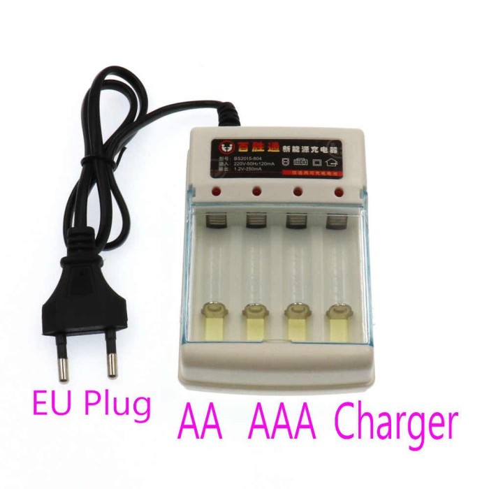 Alat Cas Fast Charger Baterai Battery Batrai 4 slot AA AAA BS2015-804