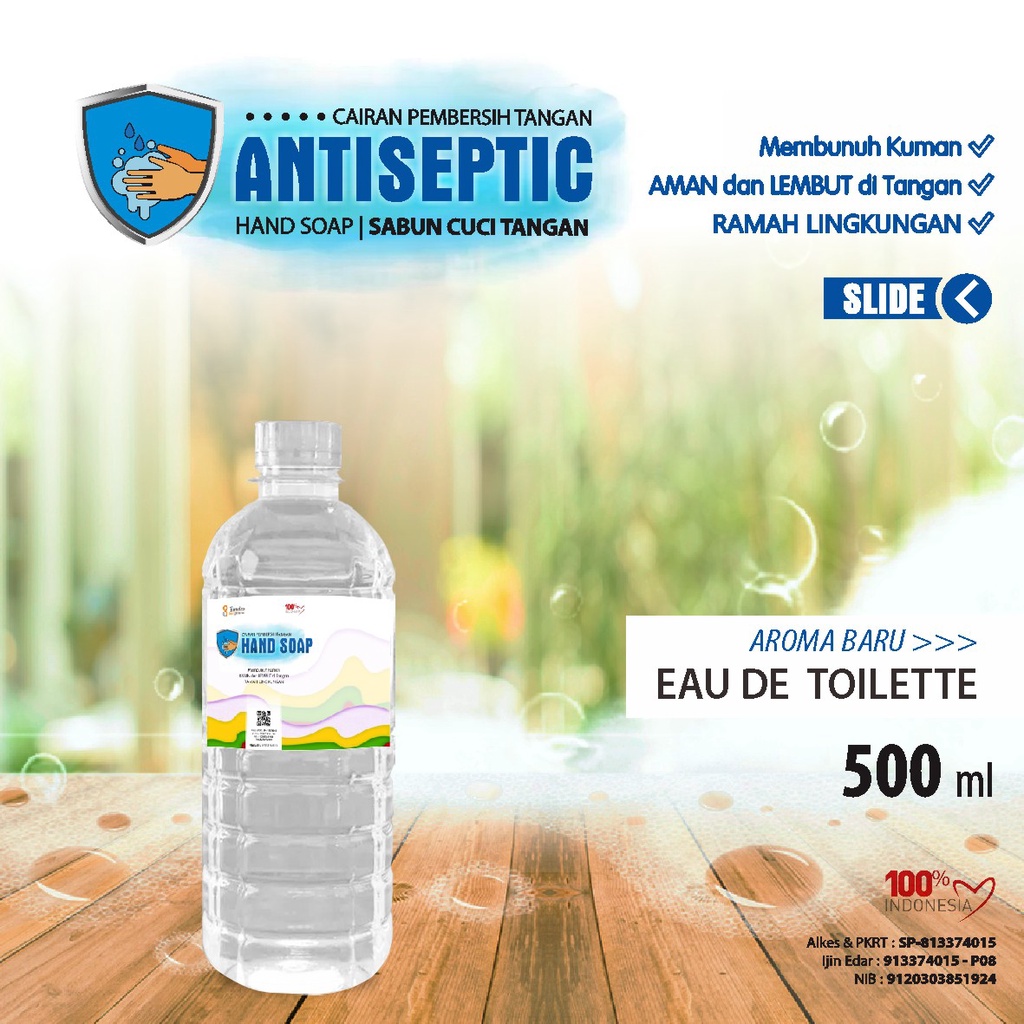Sabun Cuci Tangan Aroma Wangi Parfum Edt 500ml Pet/ Handsoap Aroma Wangi Edt 500ml Pet