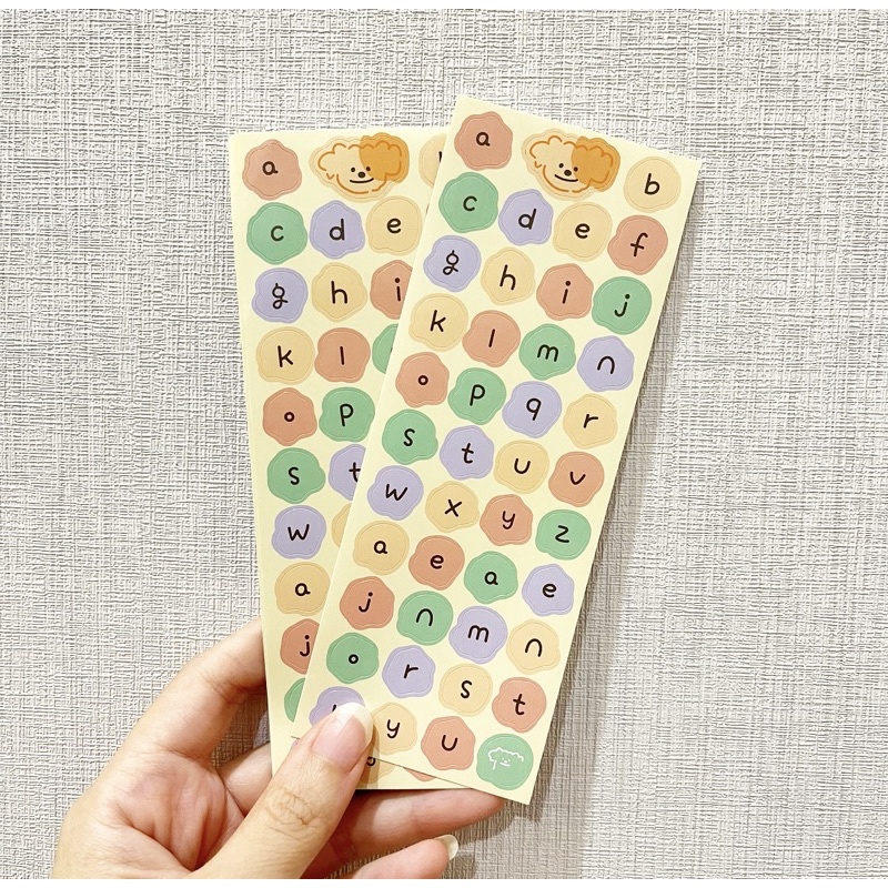 

Washimoshi Sticker Alphabet Bear