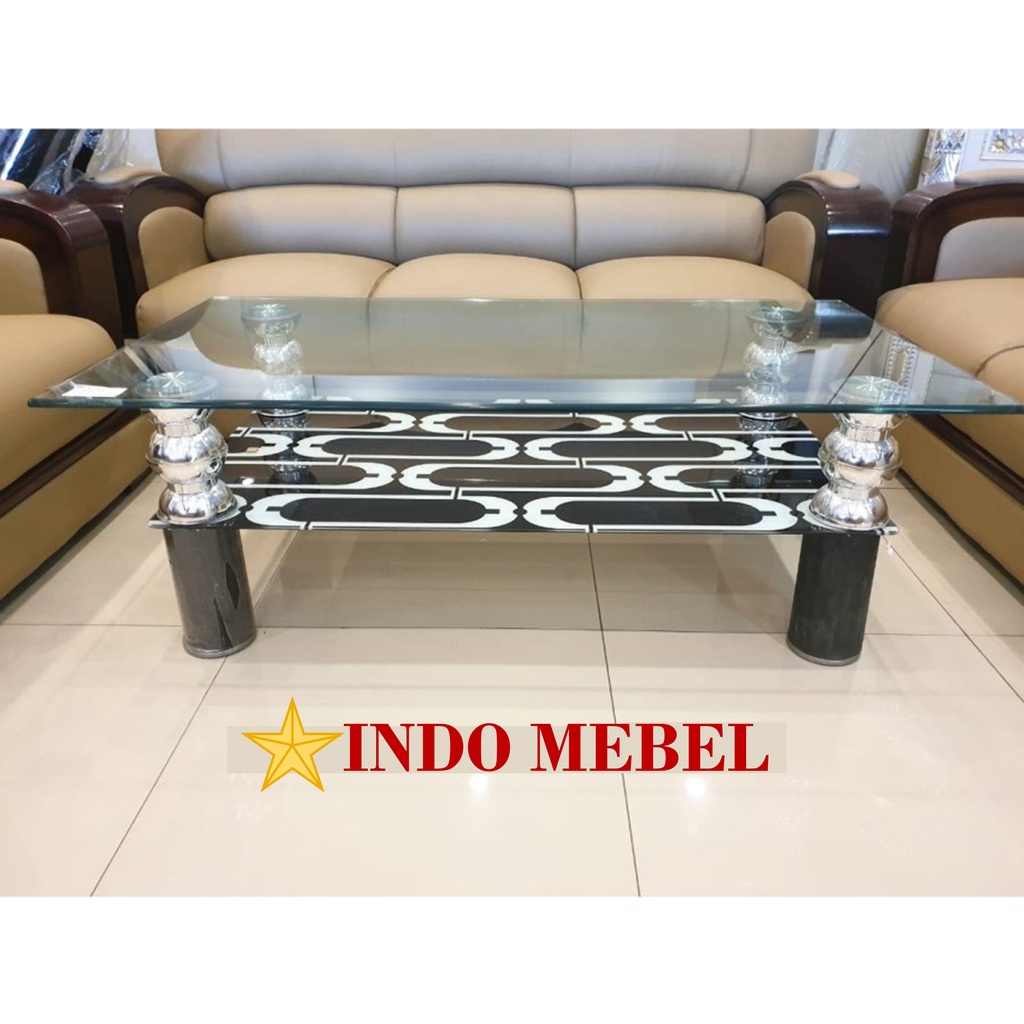 Meja Tamu Import Kaca A73 (BEST QUALITY) /MEJA COFFE READY MAKASSAR