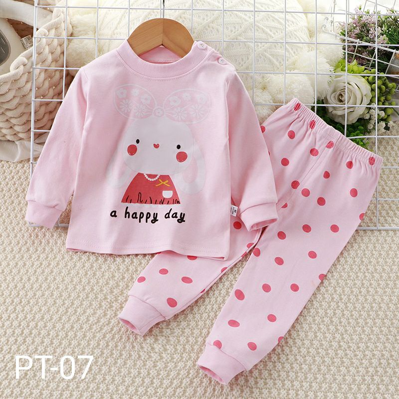 part 1 setelan piyama anak bahan kaos setelan baju tidur anak 2-7 tahun import