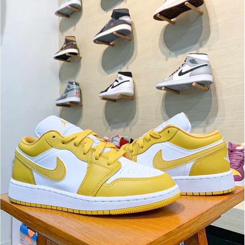 Air Jordan 1 Low Mustard Pollen (GS) Resmi Original