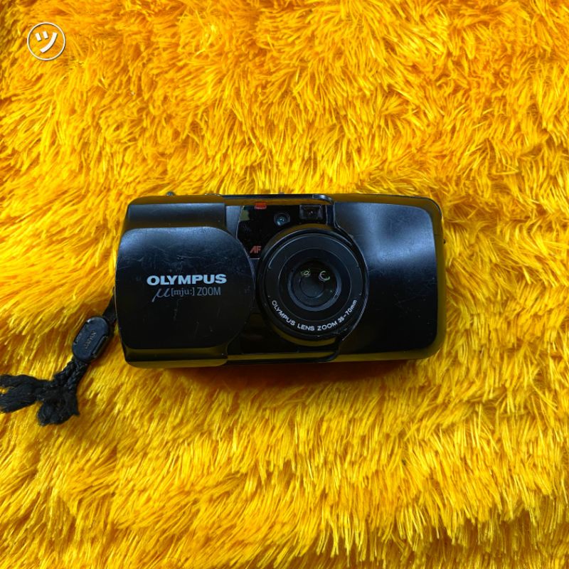 Kamera Jadul Murah Analog Film Kodak Olympus MJU II / Stylus Black RARE Mati/Display