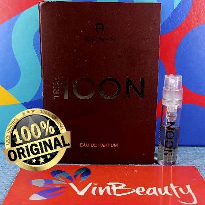 Vial Parfum OriginaL Aigner True Icon EDP 1.5 ml For Women Murah