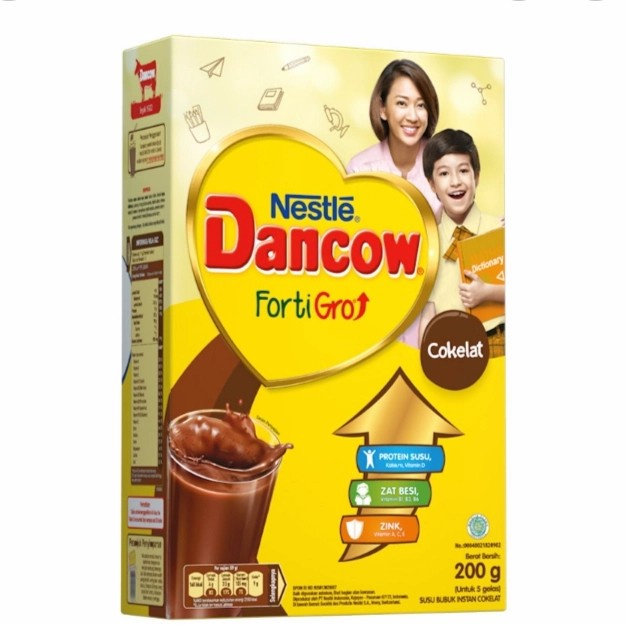 

Nestle Dancow fortigro susu bubuk instan cokelat 195 gr