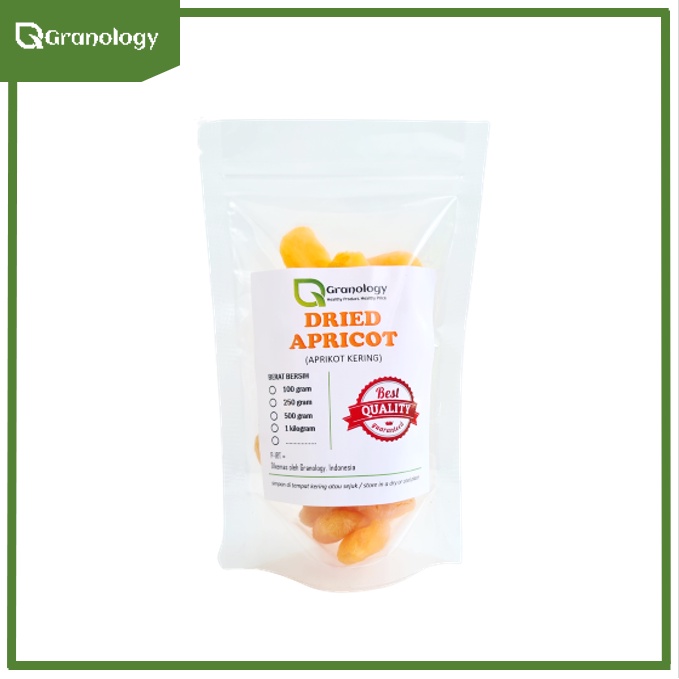 Dried Apricot / Aprikot Kering (100 gram) by Granology