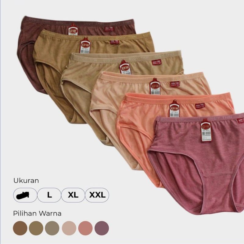 CD Celana dalam wanita dewasa "Isi 6 pcs" // CD.BODY THINK