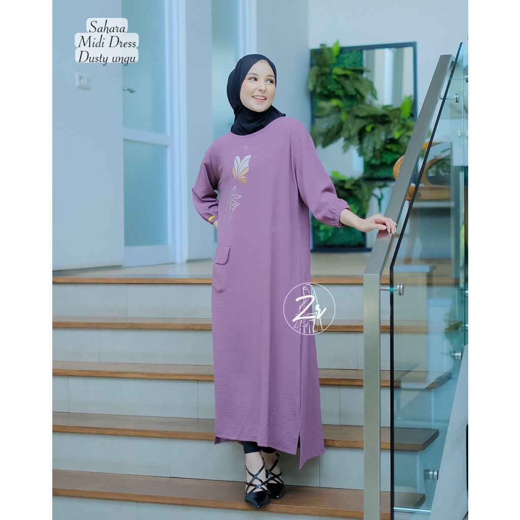 Sahara Midi Dress by ZR