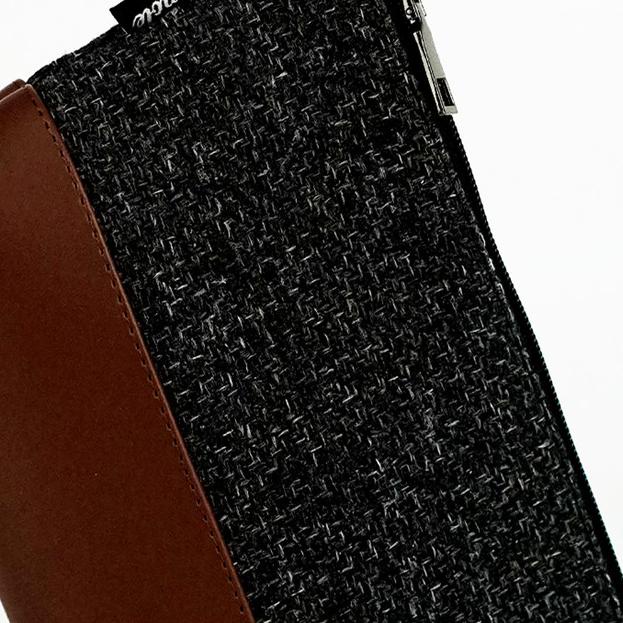 Pamole Pouch Dompet Bahan Kanvas Premium Penutup Resleting Lulu Series - Hitam