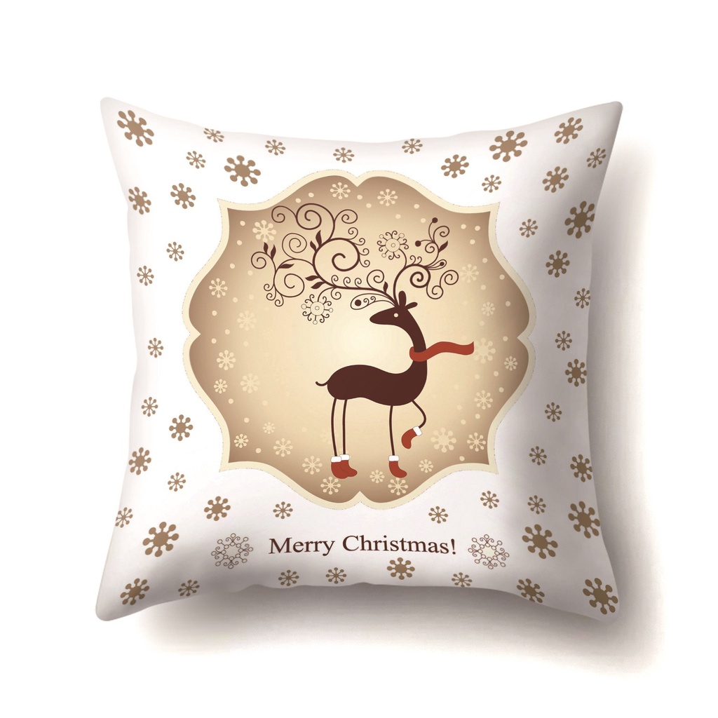 SARUNG BANTAL 02 Kursi SOFA NATAL  45 x 45cm Santa CHRISTMAS HOLIDAY Dekorasi Xmas Hiasan Pillow Case