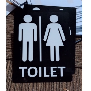 Toliet pria wanita Sign Board full akrilik,papan tulisan toilet,toilet pria, toilet wanita,toilet pr