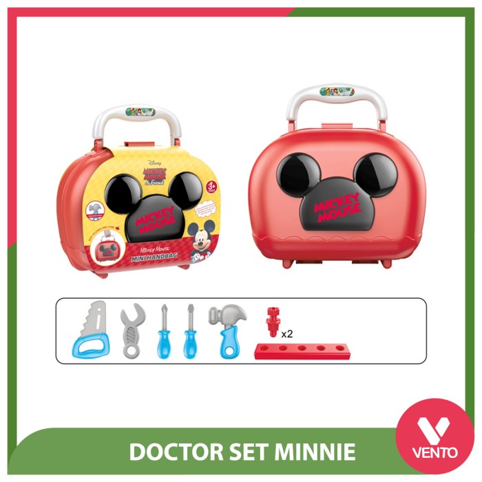 Tas Koper Mainan Koper Set Karakter Frozen Mickey Mouse & Minnie Mouse