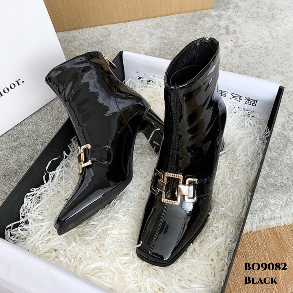 WYN SEPATU BOOTS FLAT KOREA BO9082
