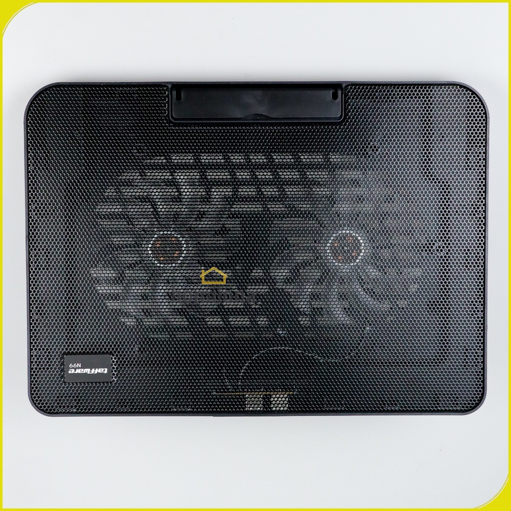 Cooling Pad Laptop Adjustable Stand 2 Kipas 120mm Taffware N99 Black