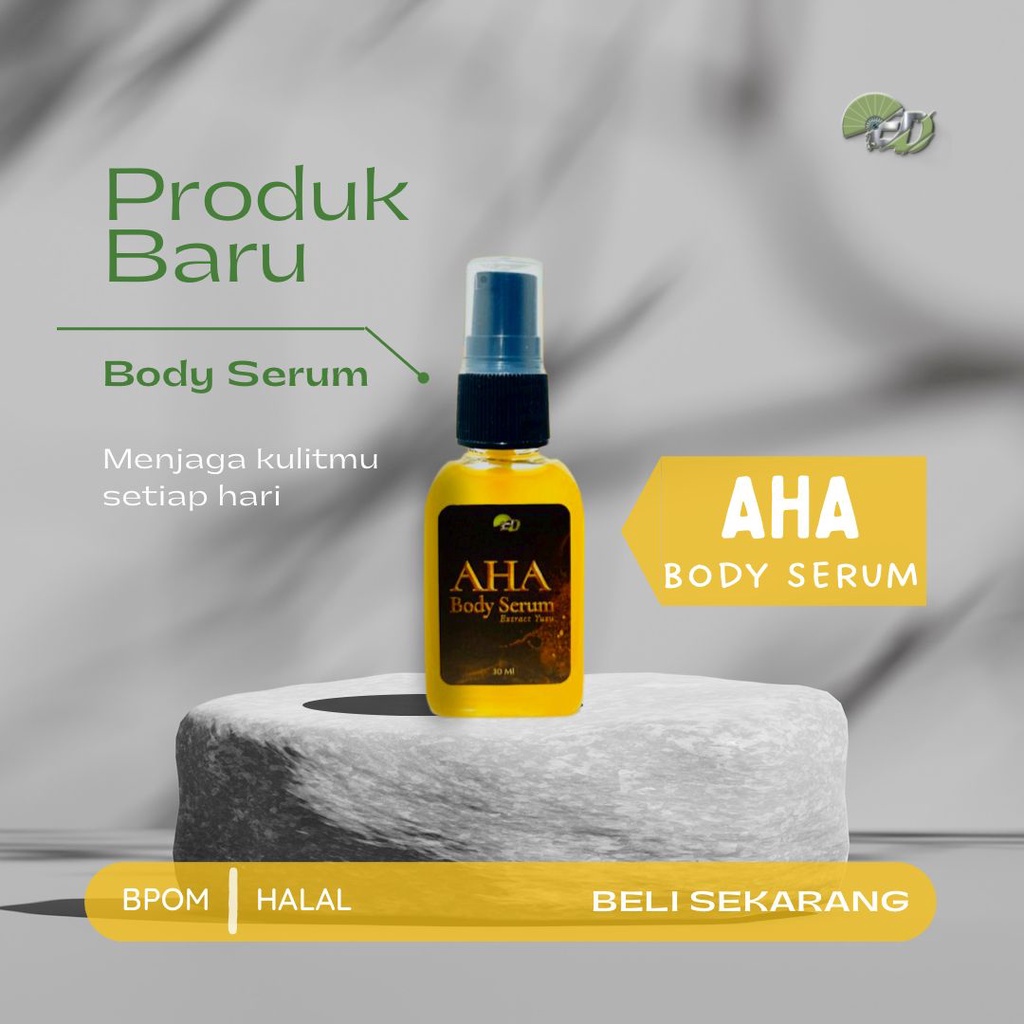 ELD AHA Body Serum With Extract Yuzu / Body Serum / Serum Badan / Serum Pemutih / Serum Whitening