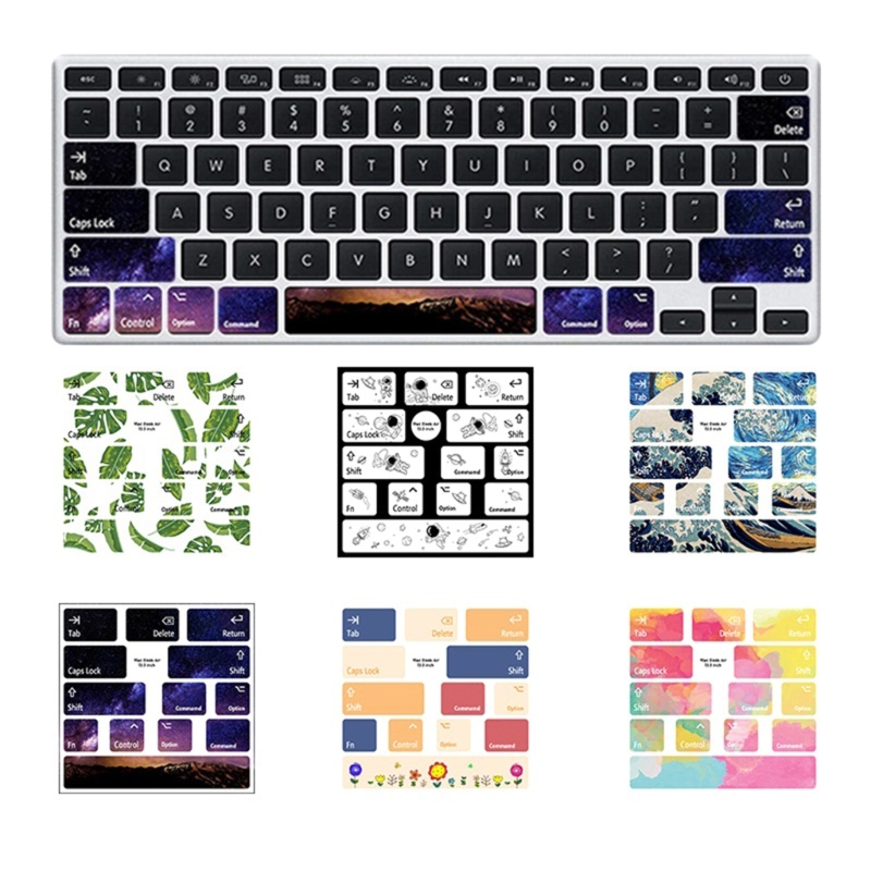 Stiker Cover Keyboard btsg Untuk macair Laptop PC Keyboard Komputer Layout Huruf Standar Sarung Keyboard Film