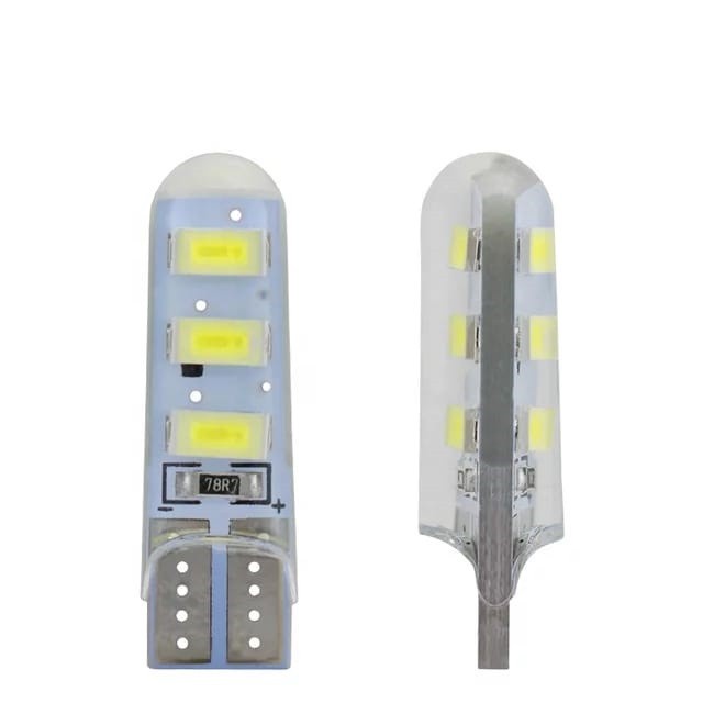 Lampu LED T10 W5W 5630 5730 6 LED CANBUS 6SMD Sein Senja Plat No Mobil