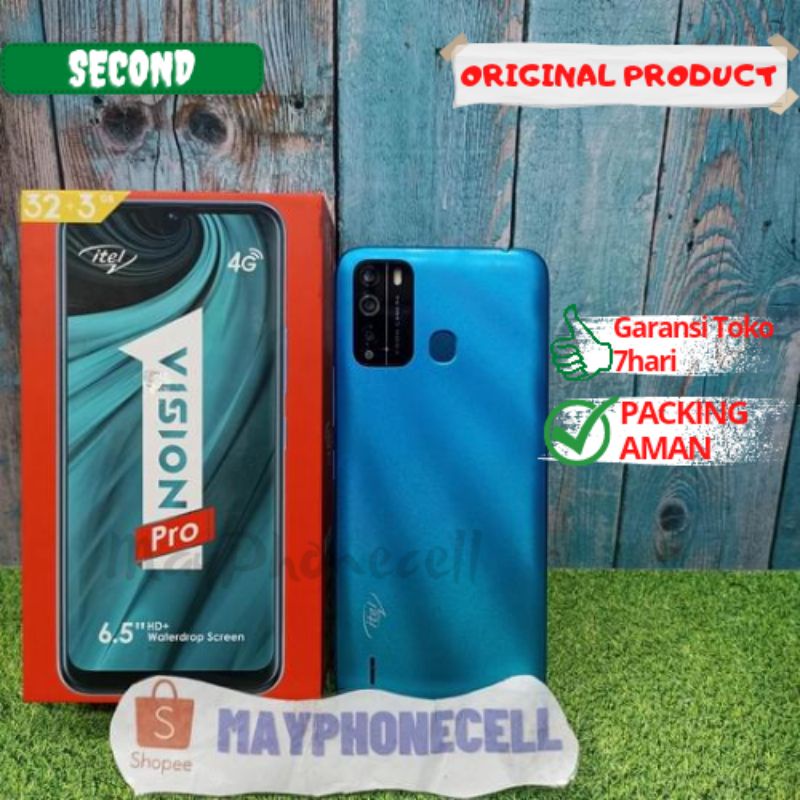 Hp Itel Vision 1 Pro Ram 3GB Internal 32GB Handphone Second Sken Seken Bekas Fullset Batangan Origin