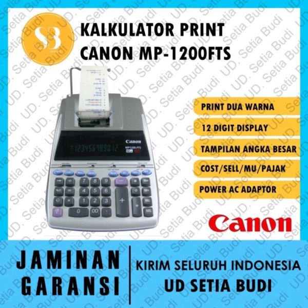 

Unik last stok Kalkulator Printing CANON MP-1200FTS Asli dan Bergaransi 12 Berkualitas