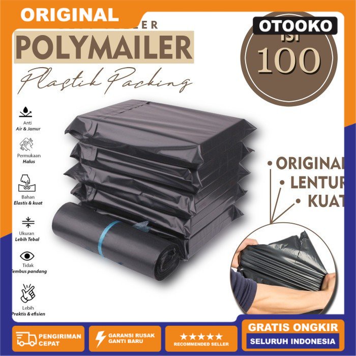 Plastik POLYMAILER Kantong Packing Lem Polimailer 10x20 16x20 17x30 - 10x20