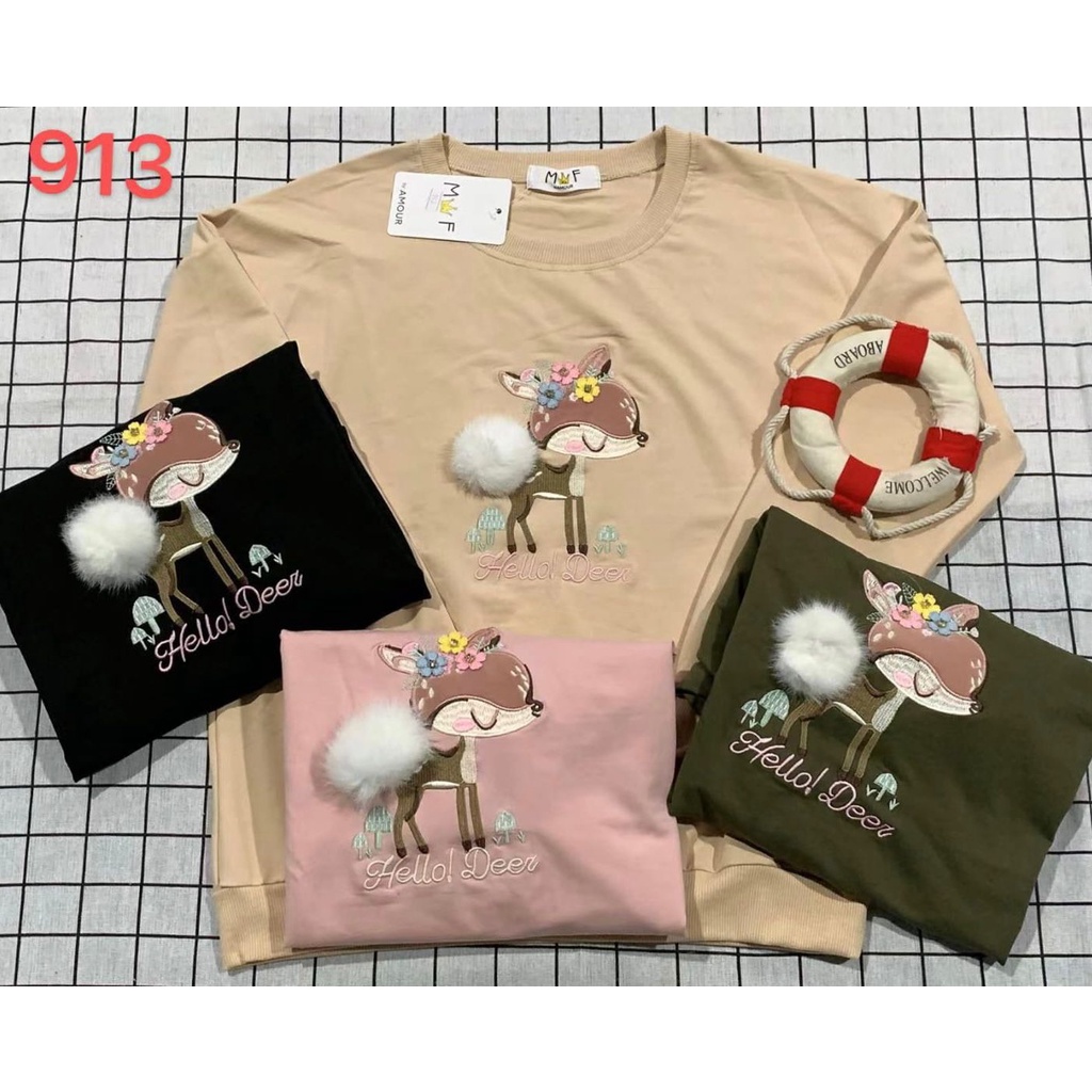 Eefbee - Atasan Kaos Import Lengan Panjang - MF Import