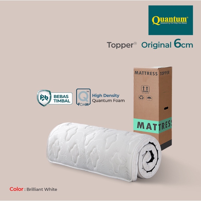 Quantum Mattress Topper Original 6 Cm 90 100 120 140 160 180 200x200 Cm In the box foam alas kasur