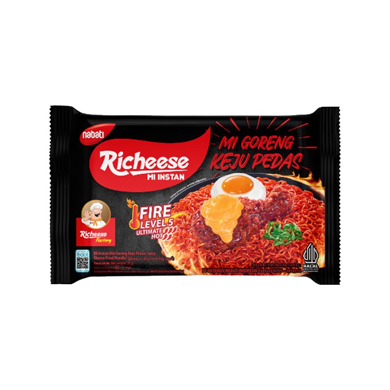 

Richeese Mie Goreng Keju Pedas Level 5