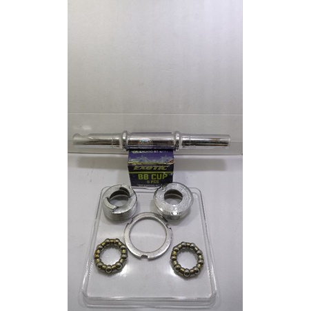 BOTTOM BRAKET SEPEDA/AS BB BULAT PANJANG 16CM