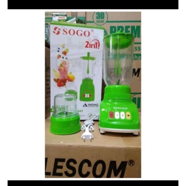 SOGO BLENDER PLASTIK 2IN1