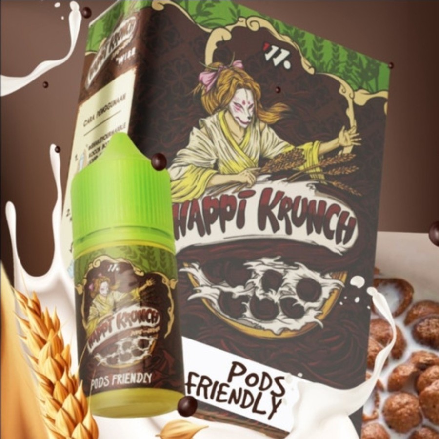 LIQUID HAPPI KRUNCH V1 30ML CHOCOLATE CEREAL MILK PODSFRIENDLY