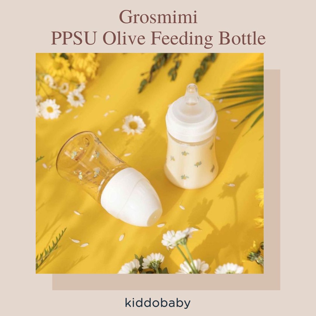 Grosmimi PPSU Olive Feeding Bottle | Botol Susu