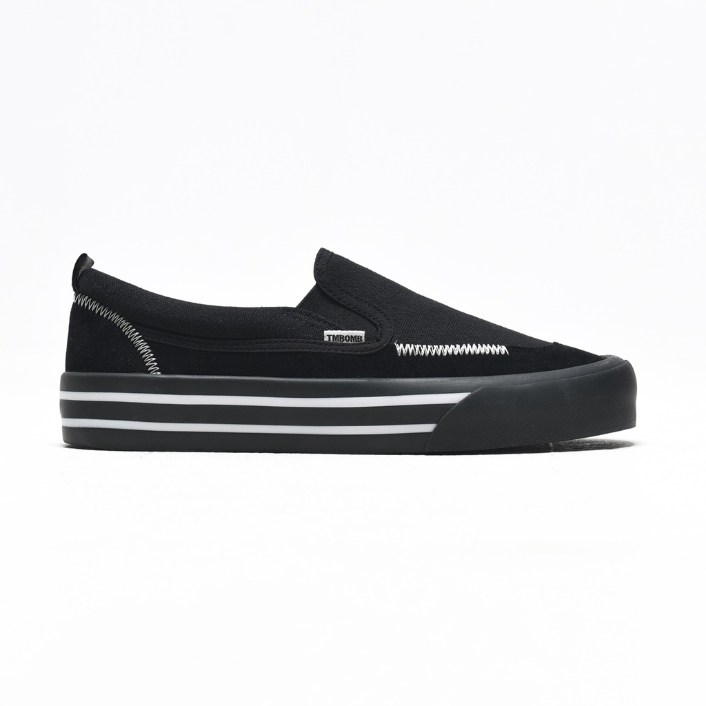 SEPATU TIMEBOMB | SEPATU SLIP ON |  PREDATOR FULL BLACK