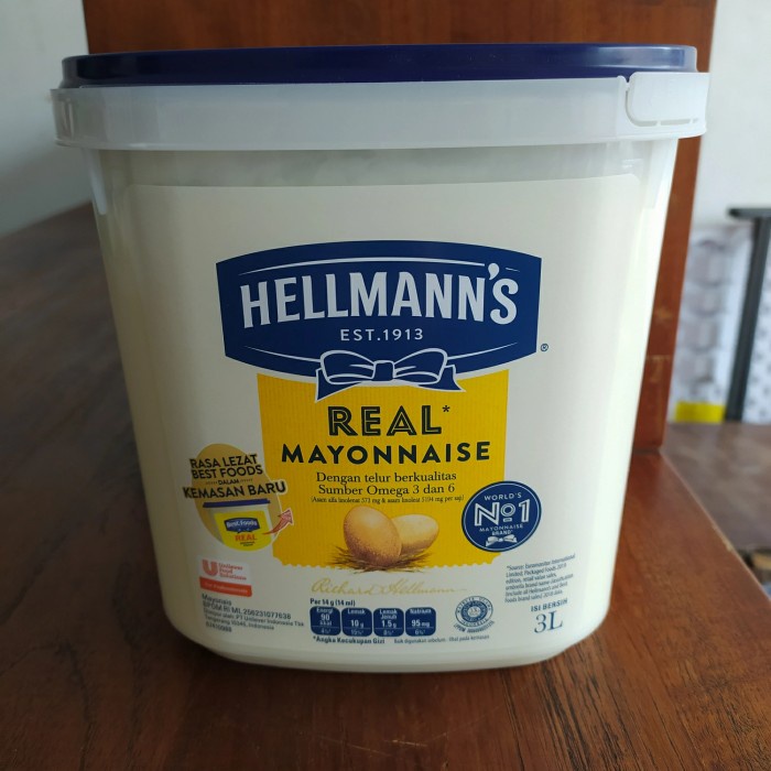 

HELLMANN'S REAL MAYONNAISE 3 LTR