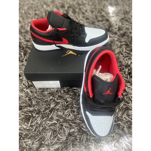 (NEW) Sepatu Nike Air Jordan 1 Low White Toe size 42