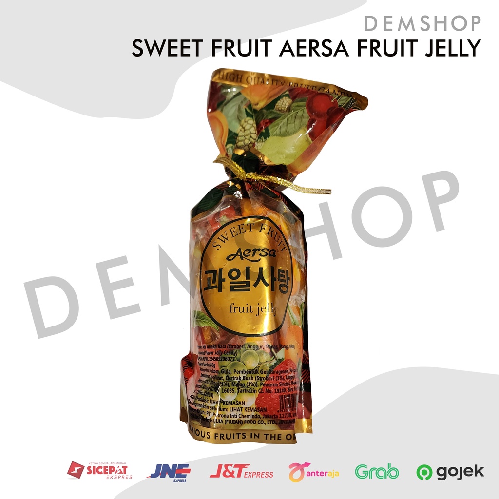 

Sweet Fruit Aersa Fruit Jelly / Permen Jelly Korea Aneka Rasa 450grm