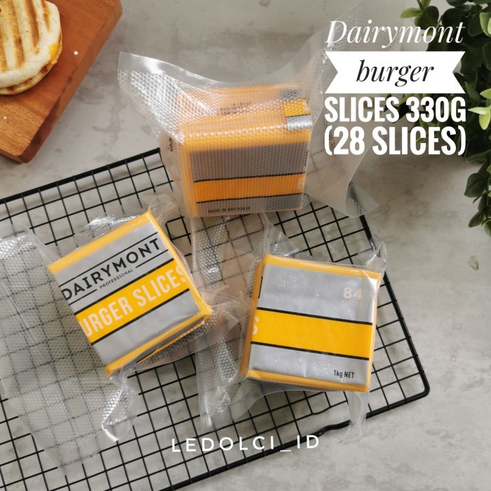 

T0P DAIRYMONT RED CHEDDAR KEJU BURGER VACUUM ISI 28 SLICE (+/- 330 GRAM) NICE