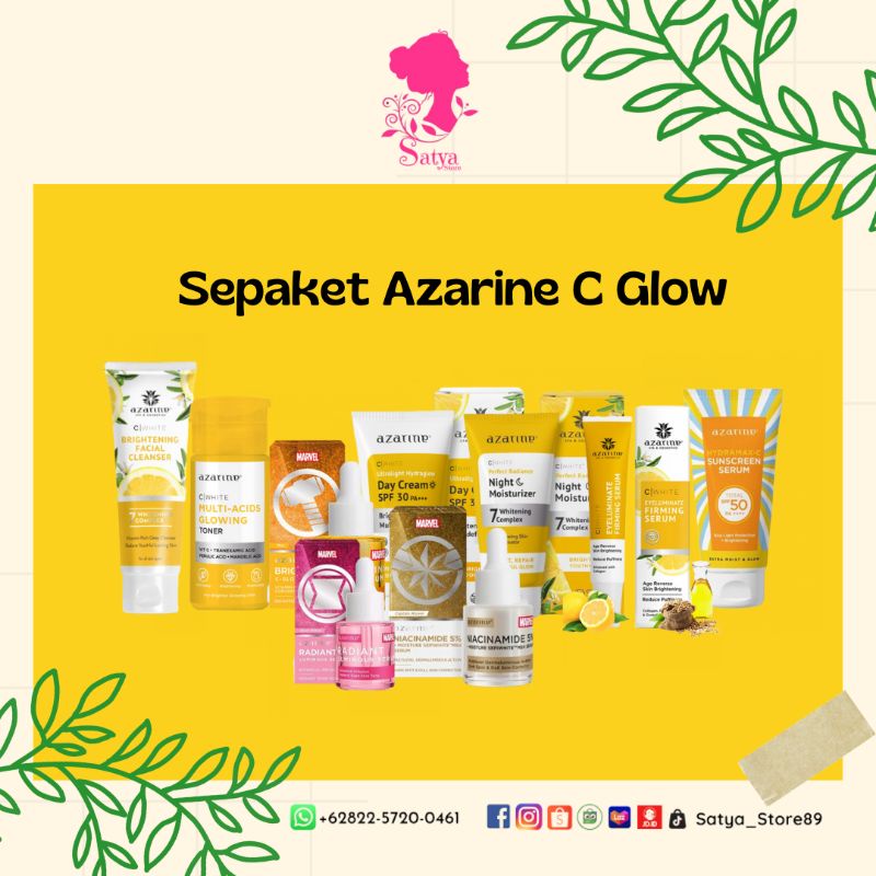 Jual Free Gift Sepaket Skincare Azarine C White Lightening Face