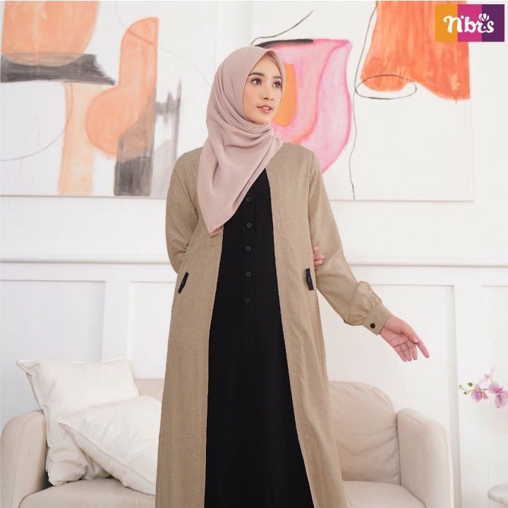 Gamis Nibras NB B98 Terbaru 2023 / Fashion Muslim Dress / Maxy / Gamis Dewasa / Baju