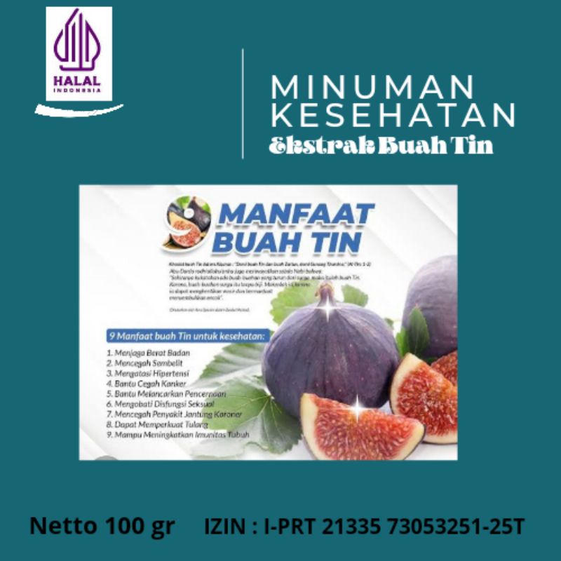 

Minuman kesehatan Serbuk Sari Buah Tin Multi Khasiat