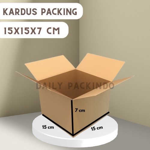 

(ISI 100 PCS) Kardus Packing Ukuran 15X15X7 Cm Box Packaging Dus Besar Tebal 3Mm